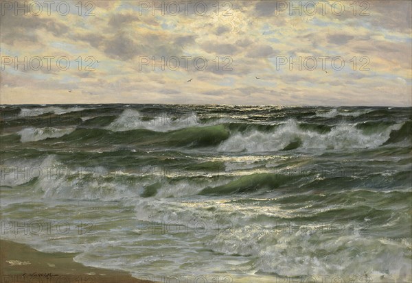 Rolling Waves. Artist: Veshchilov, Konstantin Alexandrovich (1878-1945)