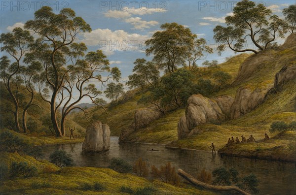 The bath of Diana, Van Diemen's Land, 1837. Artist: Glover, John (1767-1849)