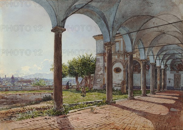 View from Sant'Onofrio on Rome, 1835. Artist: Alt, Rudolf von (1812-1905)