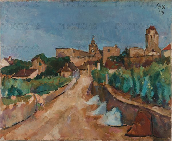 Street towards Dürnstein, 1913. Artist: Faistauer, Anton (1887-1930)