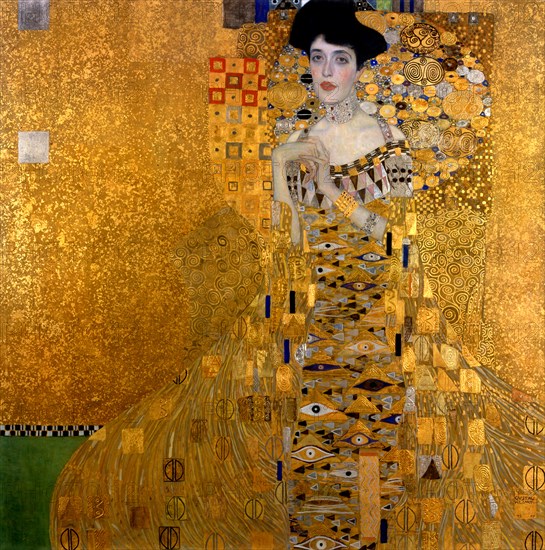 Adele Bloch-Bauer I, 1907. Artist: Klimt, Gustav (1862-1918)