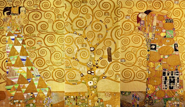 The Stoclet Frieze, Detail: The Expectation, Tree of Life, 1905-1909. Artist: Klimt, Gustav (1862-1918)