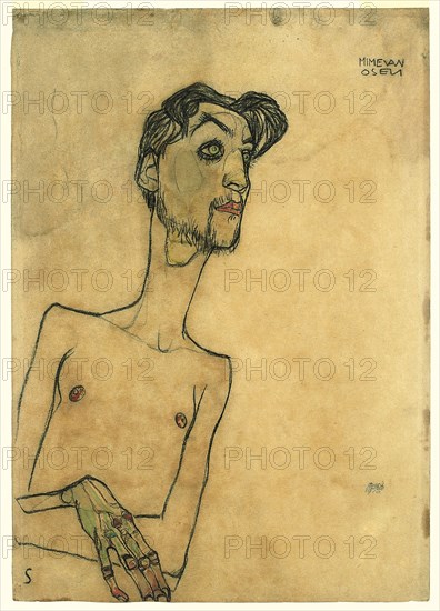 Mime van Osen, 1910. Artist: Schiele, Egon (1890?1918)