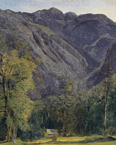 The Schönberg as seen from Hoisenrad, 1833. Artist: Waldmüller, Ferdinand Georg (1793-1865)