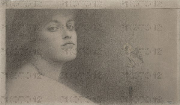 Study for l'Offrande (The Offering), 1891. Artist: Khnopff, Fernand (1858-1921)