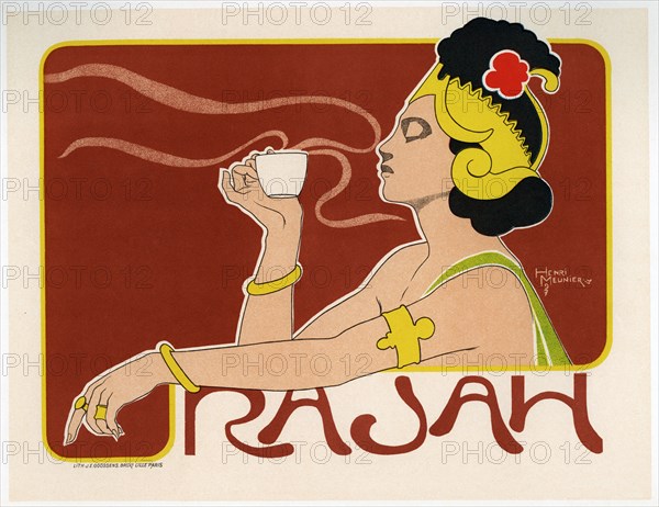 Rajah Coffee (Poster), 1897. Artist: Meunier, Henri (1873-1922)