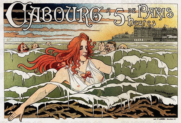 Casino de Cabourg (Poster), 1896. Artist: Privat-Livemont, Henri (1861?1936)