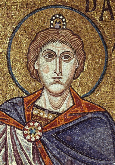 The Prophet Daniel (Detail of Interior Mosaics in the St. Mark's Basilica), 12th century. Artist: Byzantine Master