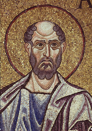 The Prophet Obadiah (Detail of Interior Mosaics in the St. Mark's Basilica), 12th century. Artist: Byzantine Master