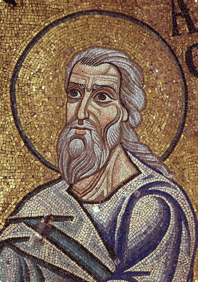 The Prophet Habakkuk (Detail of Interior Mosaics in the St. Mark's Basilica), 12th century. Artist: Byzantine Master