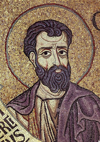 The Prophet Hosea (Detail of Interior Mosaics in the St. Mark's Basilica), 12th century. Artist: Byzantine Master