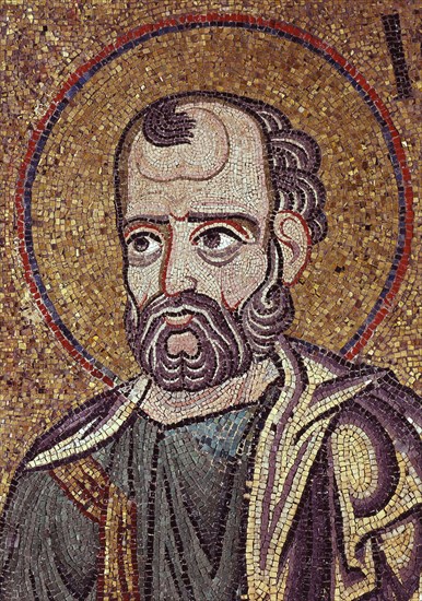 The Prophet Jonah (Detail of Interior Mosaics in the St. Mark's Basilica), 12th century. Artist: Byzantine Master