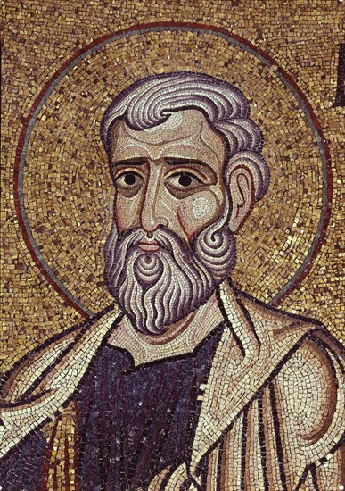 The Prophet Haggai (Detail of Interior Mosaics in the St. Mark's Basilica), 12th century. Artist: Byzantine Master