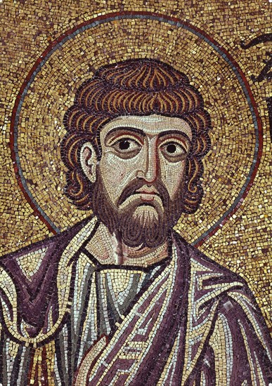 The Prophet Zechariah (Detail of Interior Mosaics in the St. Mark's Basilica), 12th century. Artist: Byzantine Master