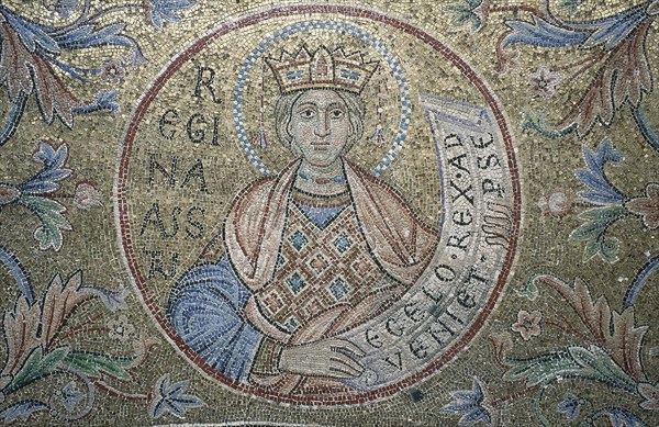 The Queen of Sheba (Detail of Interior Mosaics in the St. Mark's Basilica), 13th century. Artist: Byzantine Master