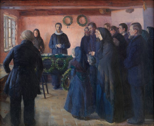 A Funeral, 1891. Artist: Ancher, Anna (1859-1935)