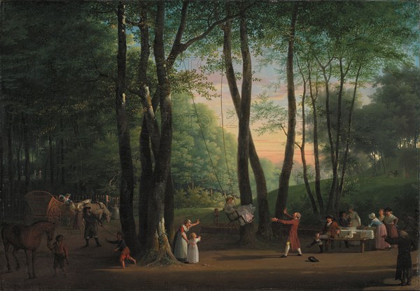 The Dancing Glade at Sorgenfri, North of Copenhagen, 1800. Artist: Juel, Jens (1745-1802)