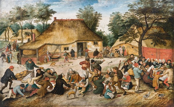 The Peasant Wedding. Artist: Brueghel, Pieter, the Younger (1564-1638)