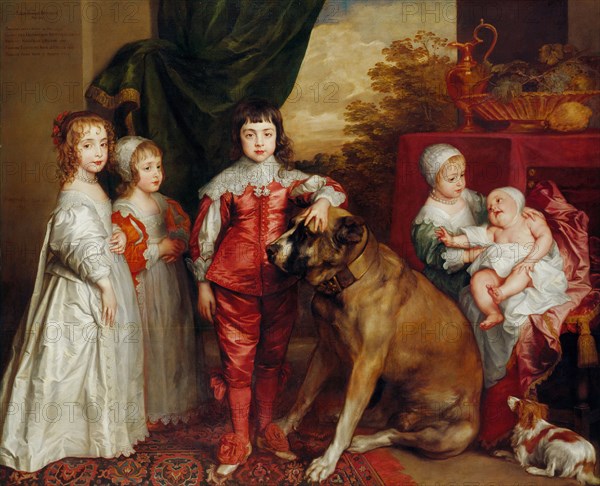 Five Eldest Children of Charles I, 1637. Artist: Dyck, Sir Anthonis, van (1599-1641)