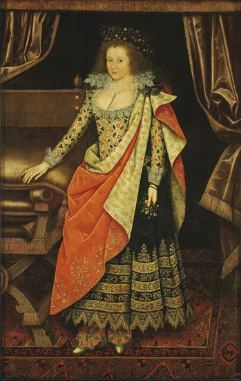 Portrait of Lady Frances Stewart, Duchess of Richmond and Lennox, Countess of Hertford, née Howard (1578-1639), 1611. Artist: Gheeraerts, Marcus, the Younger (1561-1636)