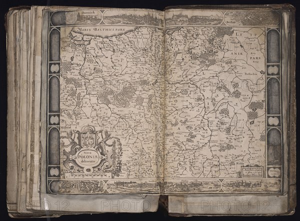 Nova Poloniae delineation (Map of Poland), c. 1629-1630. Artist: Hondius, Jodocus (1563-1612)