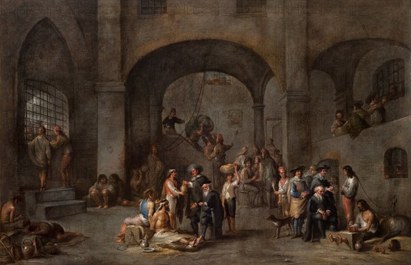 To Visit the Imprisoned, c. 1640. Artist: Wael, Cornelis, de (1592-1667)