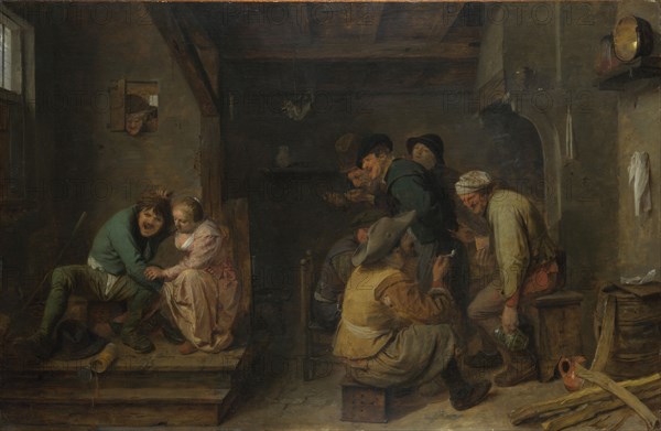Tavern Scene, c. 1635. Artist: Brouwer, Adriaen (c.1605-1638)