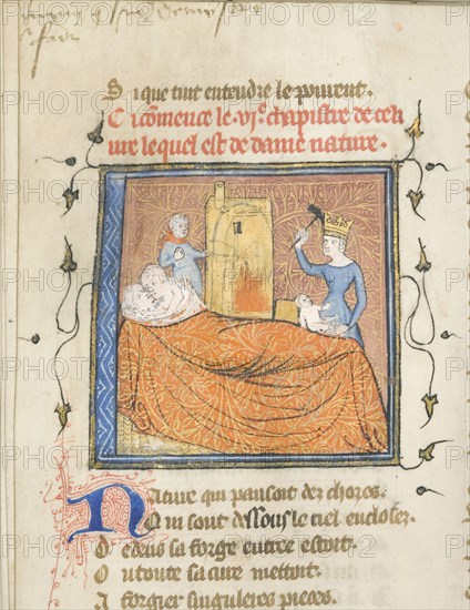 Miniature from a manuscript of the Roman de la Rose by Guillaume de Lorris and Jean de Meun, ca 1365. Artist: Master of the Rose novels (active Second Half of 14th cen.)