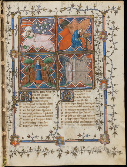 Miniature from a manuscript of the Roman de la Rose by Guillaume de Lorris and Jean de Meun, 1353. Artist: Master of the Rose novels (active Second Half of 14th cen.)