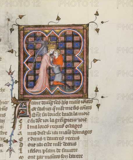 Miniature from a manuscript of the Roman de la Rose by Guillaume de Lorris and Jean de Meun, 1353. Artist: Master of the Rose novels (active Second Half of 14th cen.)