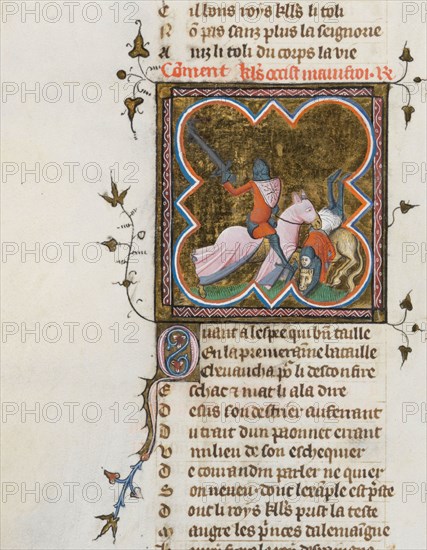 Miniature from a manuscript of the Roman de la Rose by Guillaume de Lorris and Jean de Meun, 1353. Artist: Master of the Rose novels (active Second Half of 14th cen.)