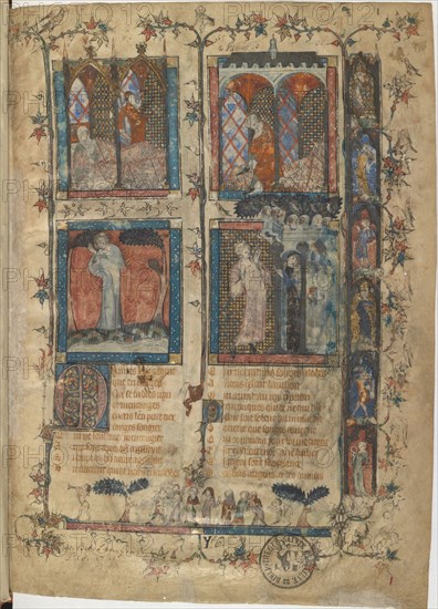 Miniature from a manuscript of the Roman de la Rose by Guillaume de Lorris and Jean de Meun, 1353. Artist: Master of the Rose novels (active Second Half of 14th cen.)