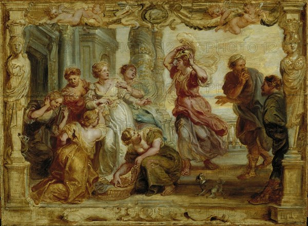 Achilles recognized among the daughters of Lycomedes, 1630-1635. Artist: Rubens, Pieter Paul (1577-1640)