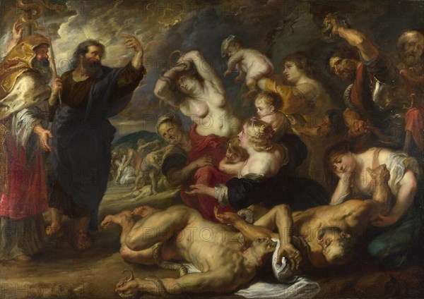 The Brazen Serpent, 1635-1640. Artist: Rubens, Pieter Paul (1577-1640)