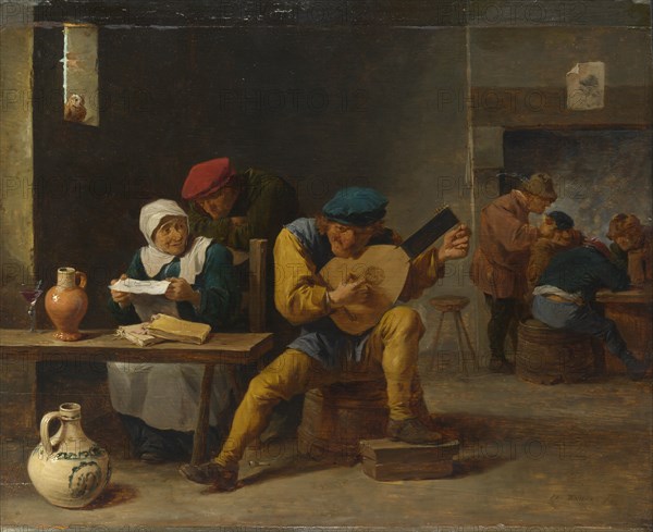 Peasants making Music in an Inn, c. 1635. Artist: Teniers, David, the Younger (1610-1690)