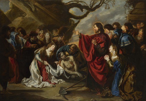 The Raising of Lazarus. Artist: Vos, Simon de (1603-1676)