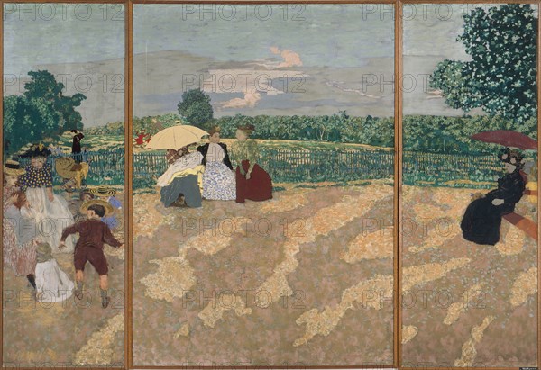 Public Gardens, 1894. Artist: Vuillard, Édouard (1868-1940)