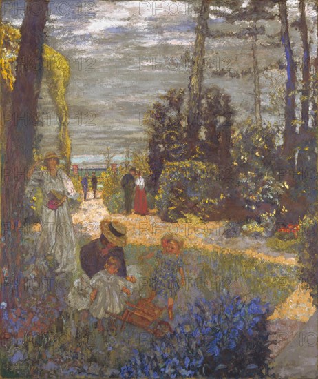 The Terrace at Vasouy, the Garden, 1901. Artist: Vuillard, Édouard (1868-1940)