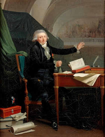 Portrait of Jan Anthony d'Averhoult (1756-1792), 1792. Artist: Boilly, Louis-Léopold (1761-1845)