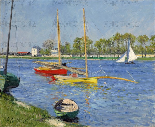 The Seine at Argenteuil, 1882. Artist: Caillebotte, Gustave (1848-1894)