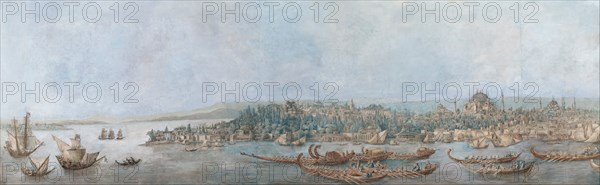 Panorama of Sarayburnu, Late 18th cent.. Artist: Cassas, Louis-François (1756-1827)