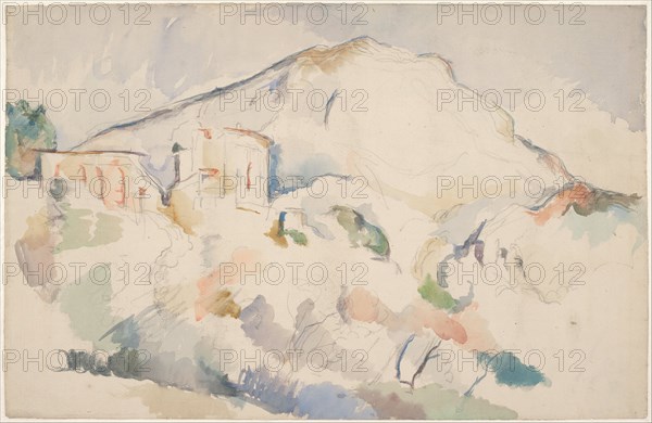 Château Noir and Mont Sainte-Victoire, ca 1890-1895. Artist: Cézanne, Paul (1839-1906)