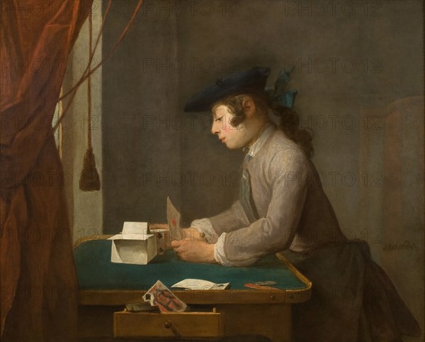 The House of Cards, 1735. Artist: Chardin, Jean-Baptiste Siméon (1699-1779)