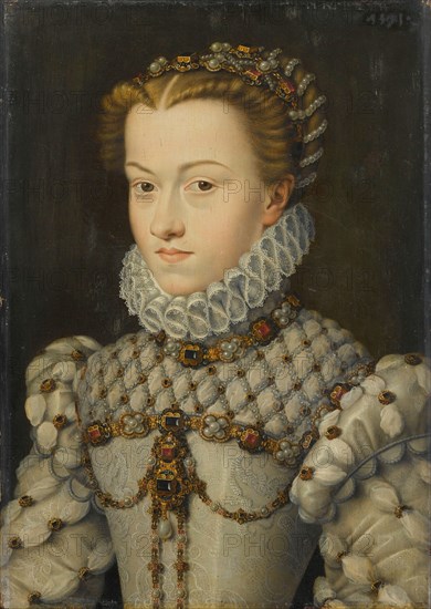 Elisabeth of Austria (1554?1592), Queen of France, ca 1571-1572. Artist: Clouet, François (1510-1572)