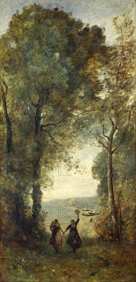 Reminiscence of the Beach of Naples, 1871-1872. Artist: Corot, Jean-Baptiste Camille (1796-1875)