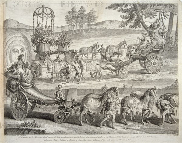 The Chariot of Apollo, 1764. Artist: De Fehrt, A. J. (1723-1774)