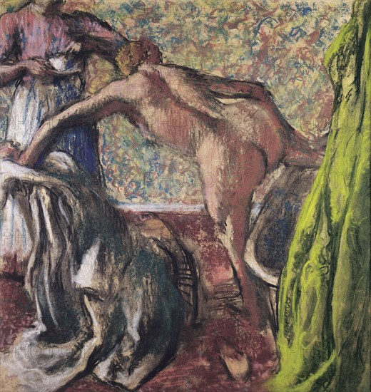 Breakfast After the Bath (Le Petit Déjeuner après le bain), ca 1896. Artist: Degas, Edgar (1834-1917)