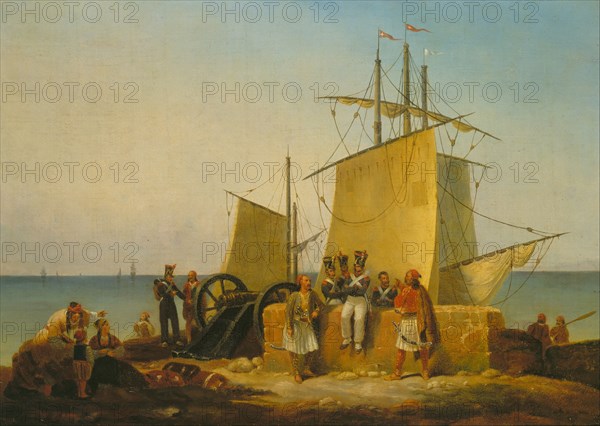 The French Mission to the Morea (Peloponnese), 1828. Artist: Finert (Finart), Noël Dieudonné (1797-1852)