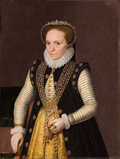 Portrait of an unknown French Noblewoman, 1560. Artist: French master
