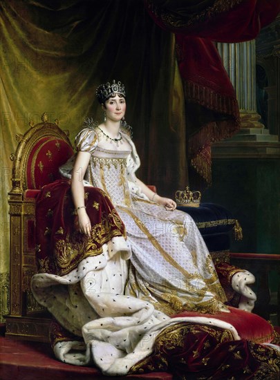 Joséphine de Beauharnais, the first wife of Napoléon Bonaparte (1763-1814) in Coronation costume, 1807-1808. Artist: Gérard, François Pascal Simon (1770-1837)